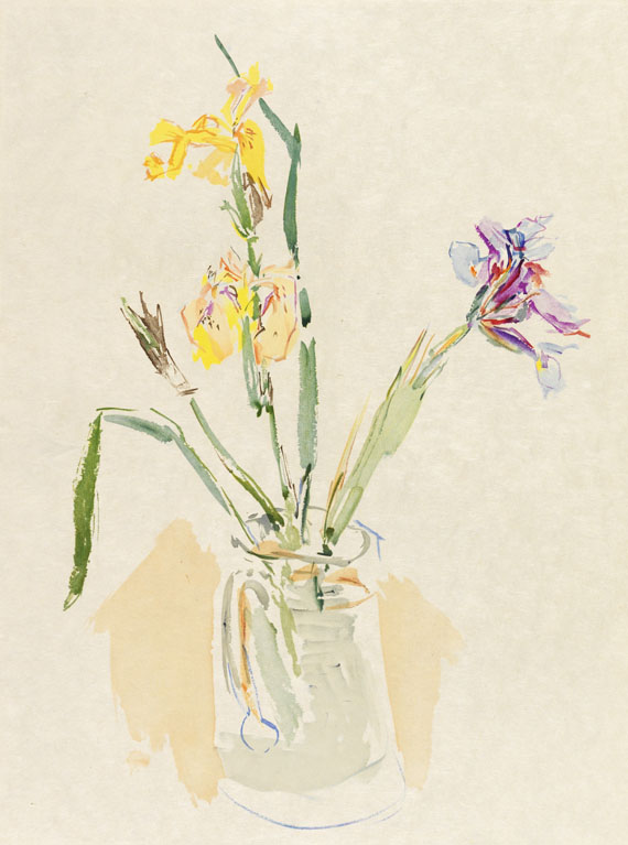 Oskar Kokoschka - Gelbe und violette Iris