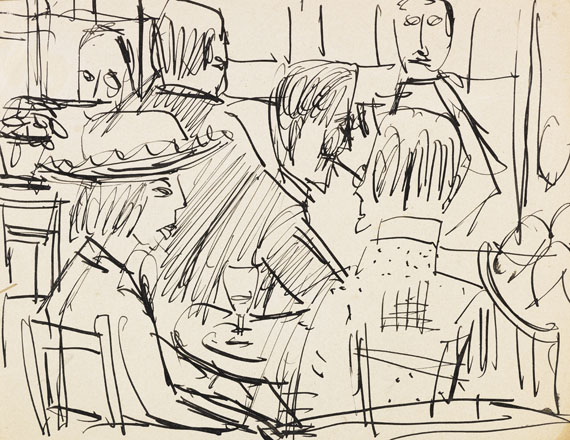 Ernst Ludwig Kirchner - Im Café Schneider, Davos