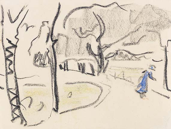 Ernst Ludwig Kirchner - Parklandschaft (An den Moritzburger Seen)