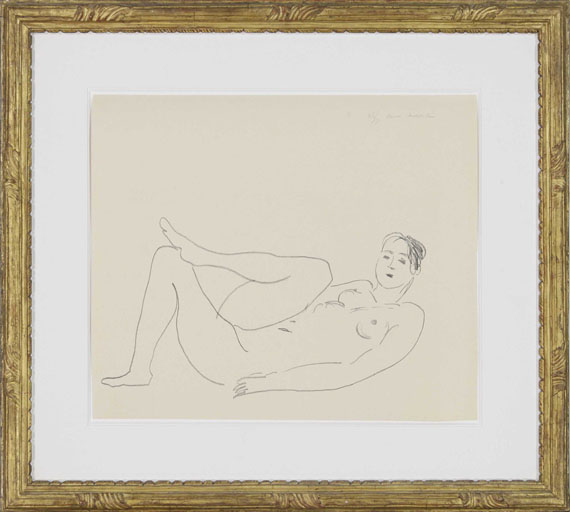 Henri Matisse - Nu couché, jambe repliée - Étude de jambes - Cornice
