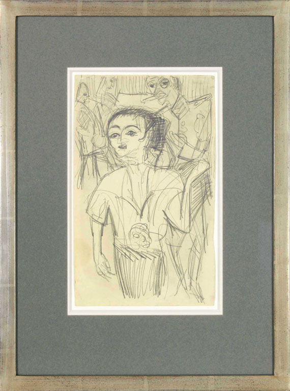 Ernst Ludwig Kirchner - Mädchen und Soldat - Cornice