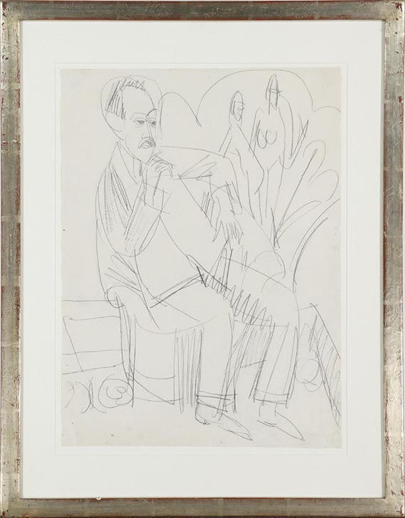 Ernst Ludwig Kirchner - Gewecke im Sessel - Cornice