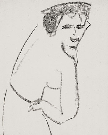 Ernst Ludwig Kirchner - Weibliche Halbfigur (Dodo)