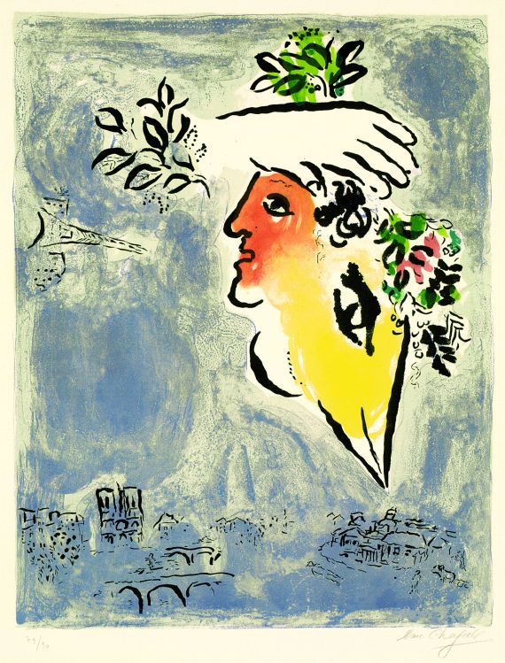 Marc Chagall - Le Ciel Bleu