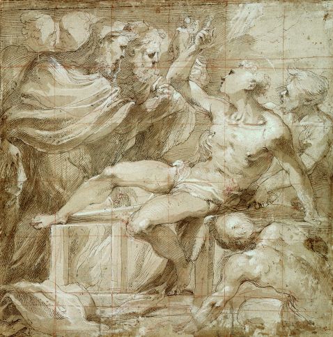 Francesco, gen. Parmigianino Mazzola - Die Marter des Heiligen Laurentius