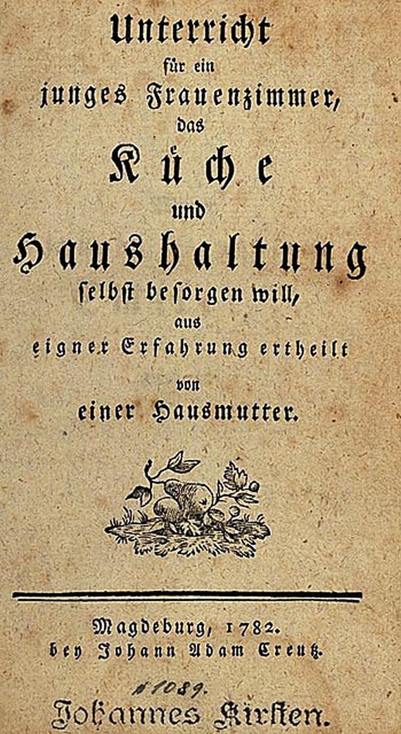 J. K. Morgenstern-Schulze - Unterricht (Magdeburg 1782)