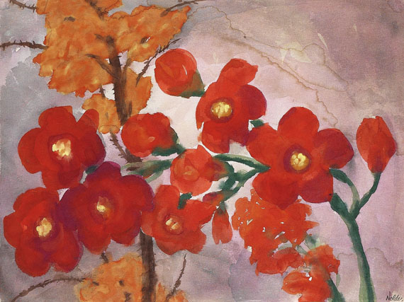 Emil Nolde - Rote Blüten