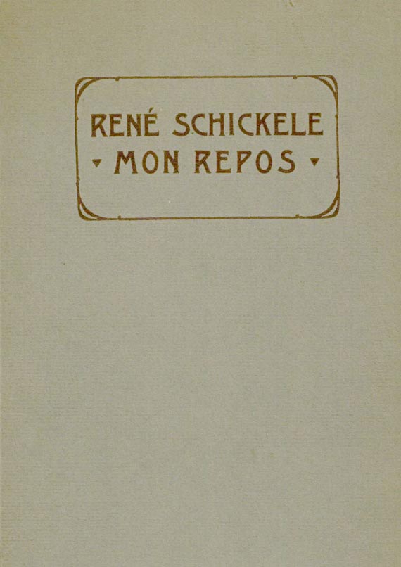 René Schickele - Mon repos. 1905
