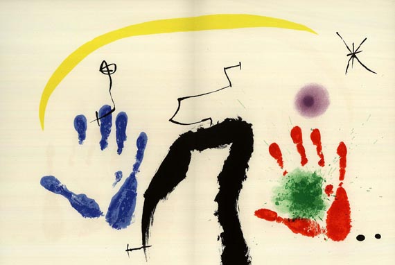 Joan Miró - Peintures sur papiers. 1971