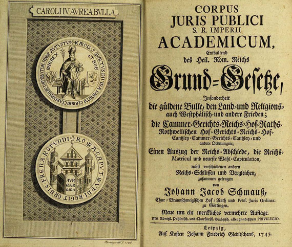 Johann Jacob Schmauß - Corpus Juris Publici, 1745.