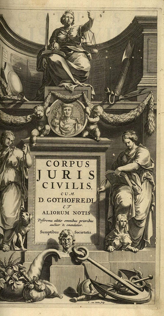 Dionysios Gothofredus - Corpus Juris Civilis, 1663.