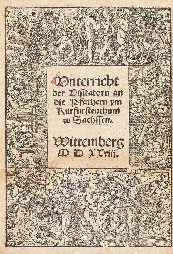 Martin Luther - Unterrichtung. 1528 + 3 weitere Luther-Drucke (Sammelband) - Altre immagini