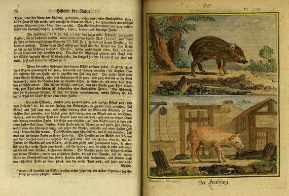 Georges Louis Leclerc comte de Buffon - Allg. Historie der Natur, Bd. 3, Teile 1+2, 1756