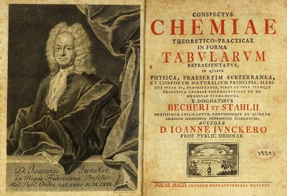 Johann Juncker - Conspectus Chemiae, 2 Bde., 1730 (Nr. 3)