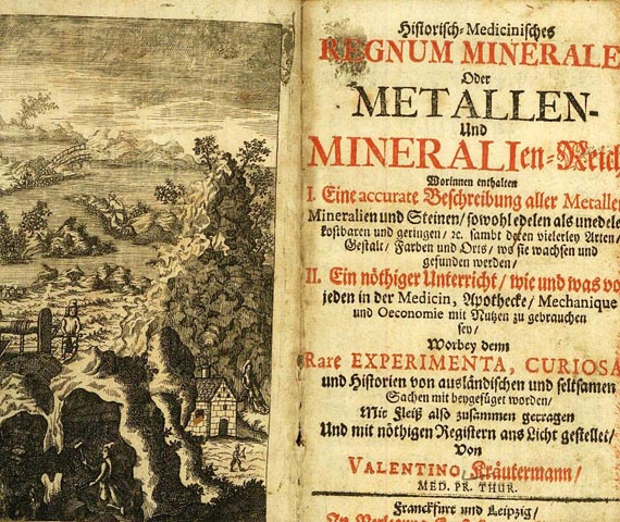 Christoph von Hellwig - Regnum minerale. 1747 + Streeter, Precious Stones.