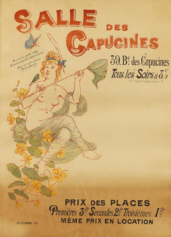 Adolphe Willette - Plakat: Salle de Capucines 39, Bd - Altre immagini