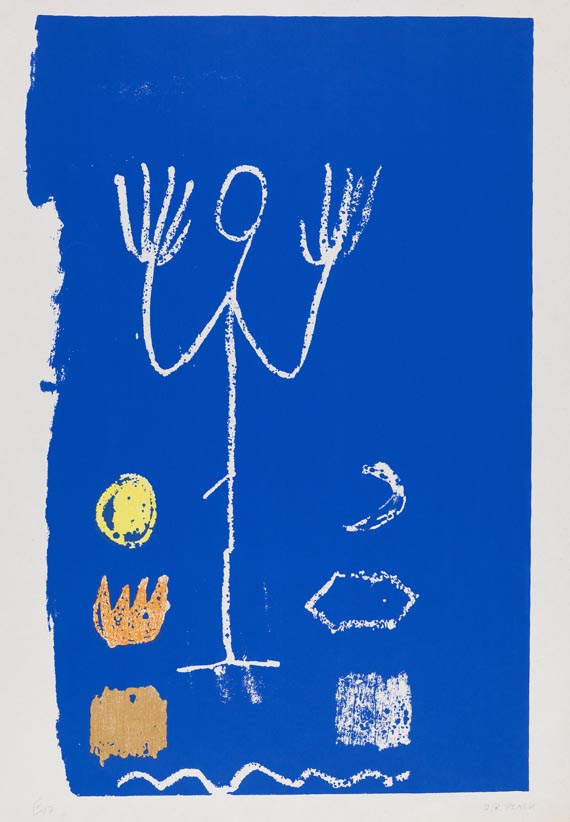 A. R. Penck (d.i. Ralf Winkler) - Folge von 5 Blättern: Verschiedene Motive - Altre immagini