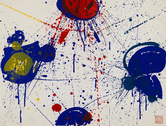Sam Francis - 2 Blätter: Hurrah for the Red, White and Blue. The upper Red - Altre immagini