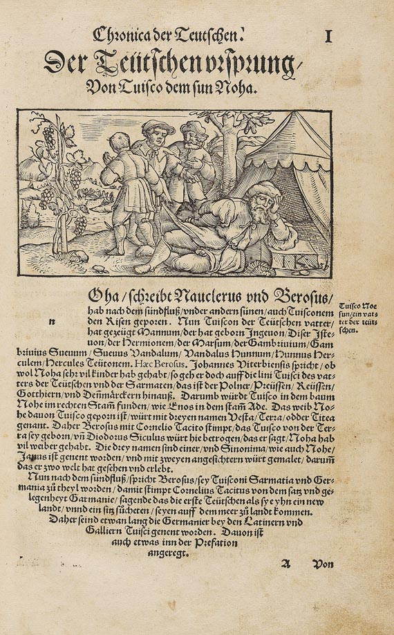 Sebastian Franck - Chronica und Weltbuch. 2 Teile in 1 Bd. 1534. - Altre immagini
