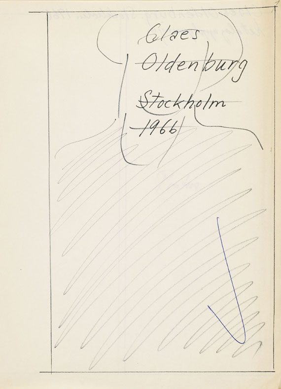Claes Oldenburg - Skulpturer och teckningar - Orig.-Skizzen. 1966. - Altre immagini