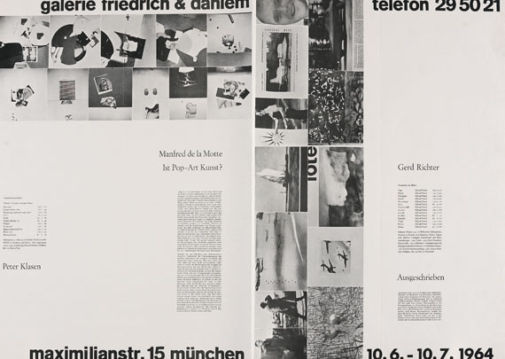 Gerhard Richter - 1 Plakat. 1964. - Altre immagini