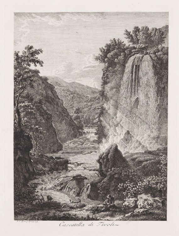 Albert Christoph Dies - Mahlerisch-Radirte Prospecte von Italien. 12 Tle. in 1 Bd. 1792-98. - Altre immagini