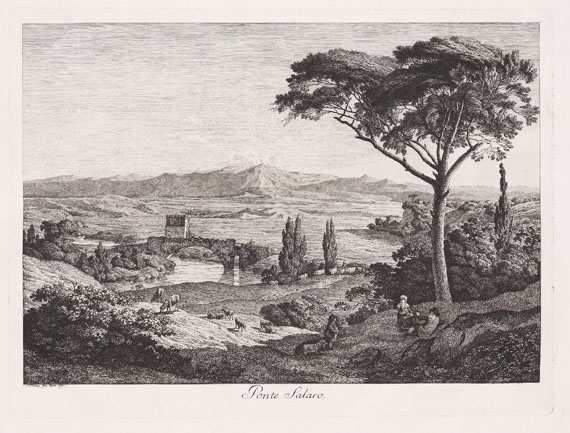 Albert Christoph Dies - Mahlerisch-Radirte Prospecte von Italien. 12 Tle. in 1 Bd. 1792-98. - Altre immagini