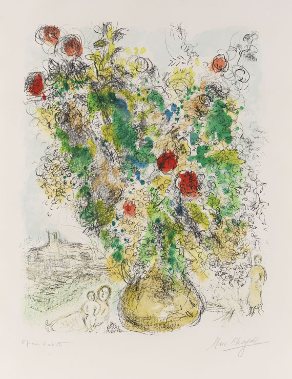 Marc Chagall - Rosen und Mimosen - Signatura