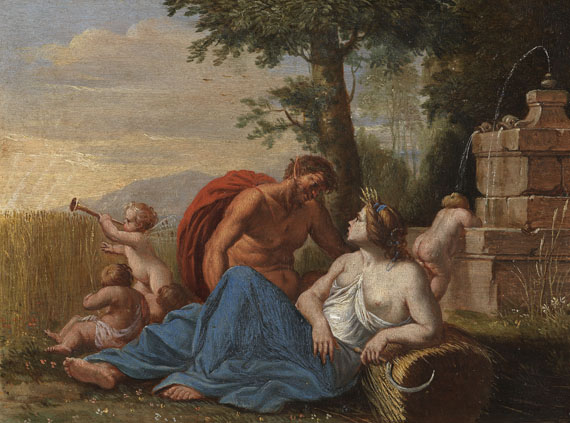  Flandern - 2 Gemälde: Bacchantische Szenen mit Ceres, Faun und Bacchus - Altre immagini