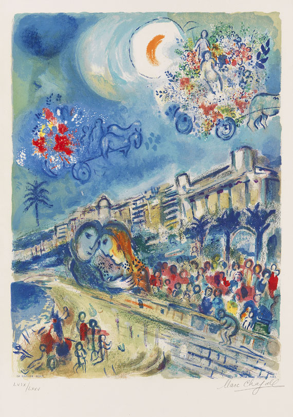 Marc Chagall - Bataille de fleurs