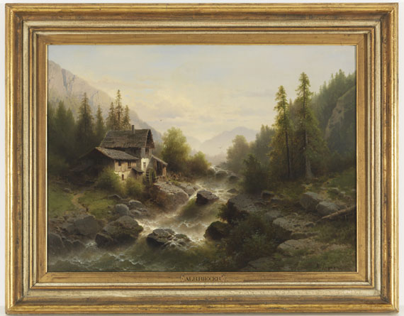 Albert Rieger - Landschaft mit Wassermühle im Berner Oberland - Altre immagini