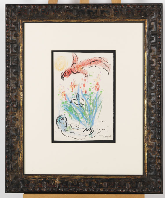Marc Chagall - Nu rouge au dessus du bouquet - Cornice