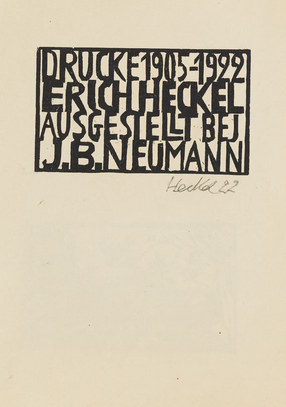 Erich Heckel - Katalog der Grafik-Ausstellung "Erich Heckel" bei J. B. Neumann, Berlin 1923 - Altre immagini