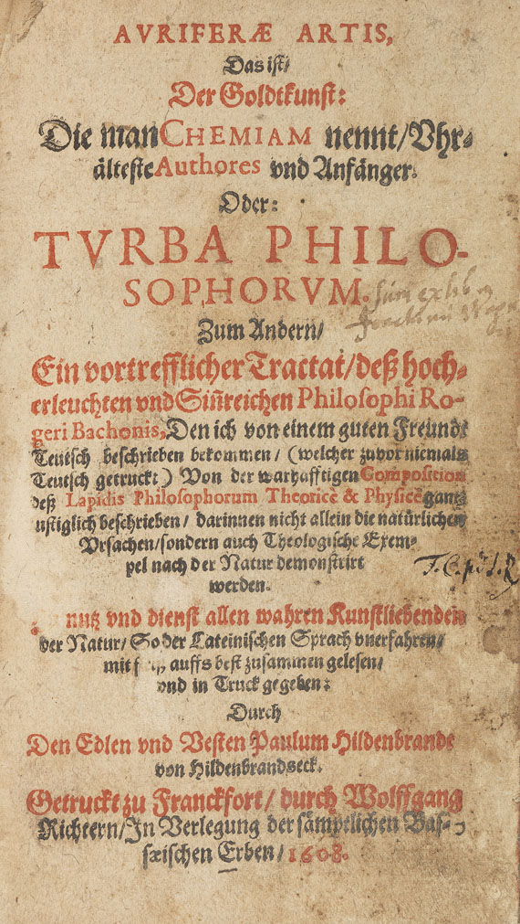  Alchemie und Okkulta - Auriferae artis. 1608 - Altre immagini