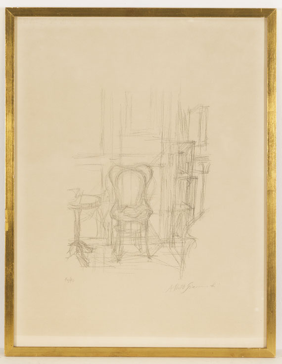 Alberto Giacometti - Chaise et guéridon - Cornice