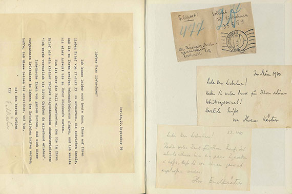 Erich Kästner - 2 Werke mit Autographen. 1938-49 - Altre immagini