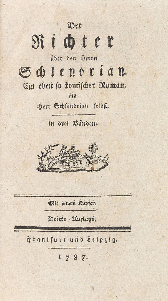 Franz Xaver Huber - Schlendrian. 3 Bde. 1744. - Altre immagini