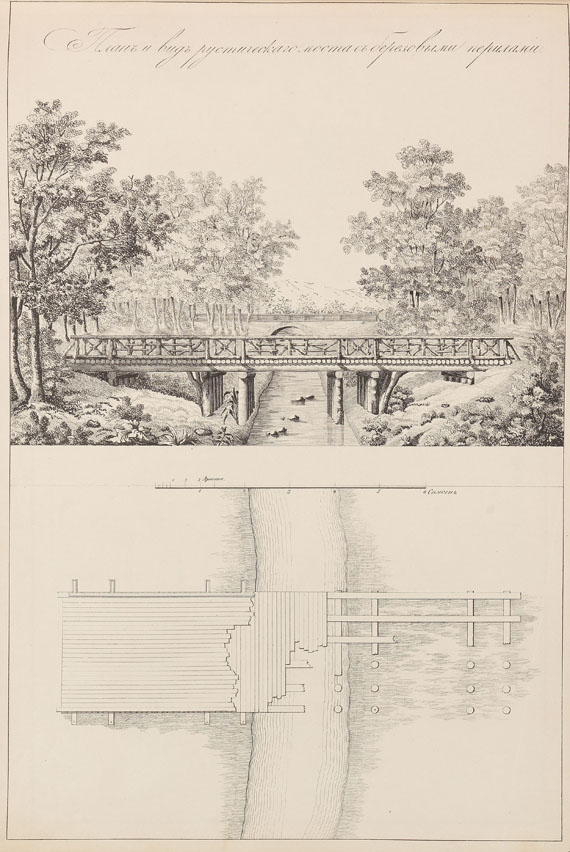  Rußland - Zeichnungen von Gebäuden auf dem Babigon (russ.). 1853 - Altre immagini
