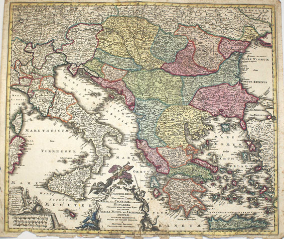  Konvolut - 39 Bll. Karten (Europa). Um 1740. - Altre immagini