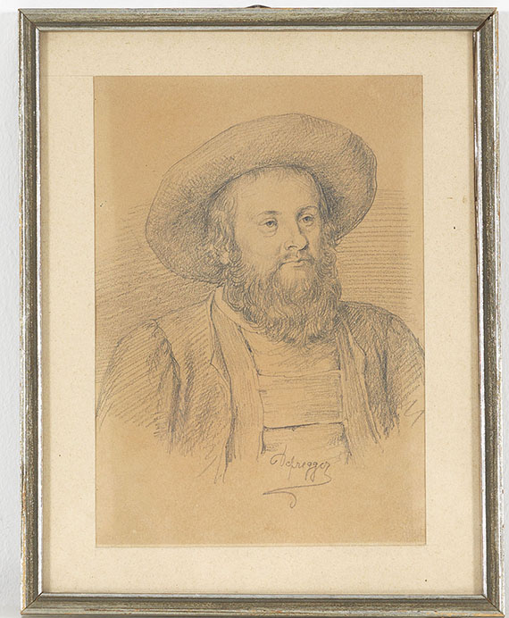 Franz von Defregger - Porträt des Tiroler Freiheitskämpfers Andreas Hofer - Cornice