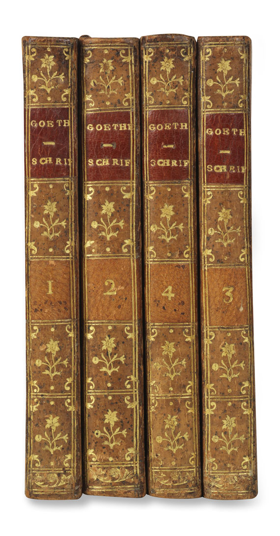 Johann Wolfgang von Goethe - Schriften. 1775-79. 4 Bde. - Altre immagini