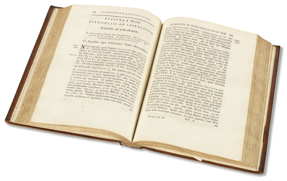 Gottfried Wilhelm Leibniz - Commercium philosophicum et mathematicum. 2 Bde. 1745 - Altre immagini