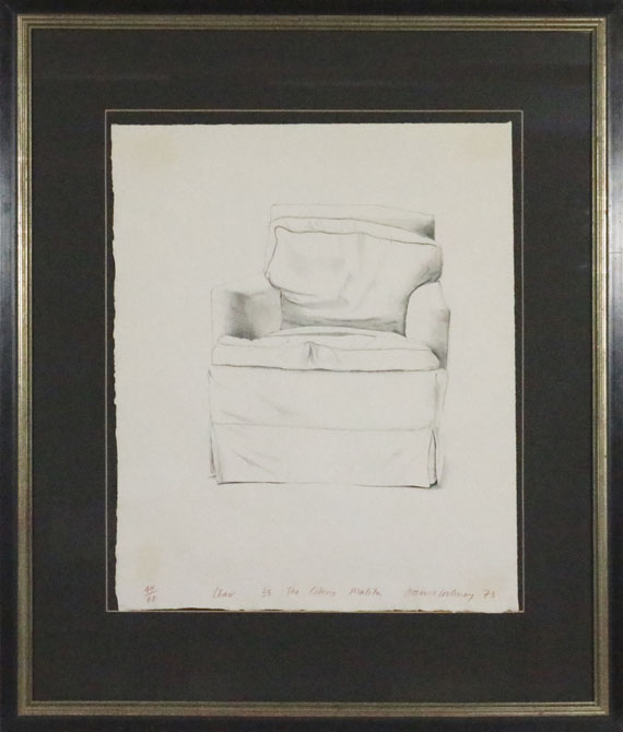 David Hockney - Chair, 38 The Colony, Malibu - Cornice