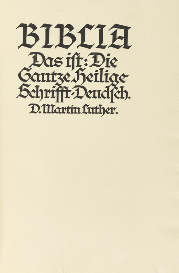   - Biblia Germanica. 5 Bde. Bremer Presse, 1926. - Altre immagini