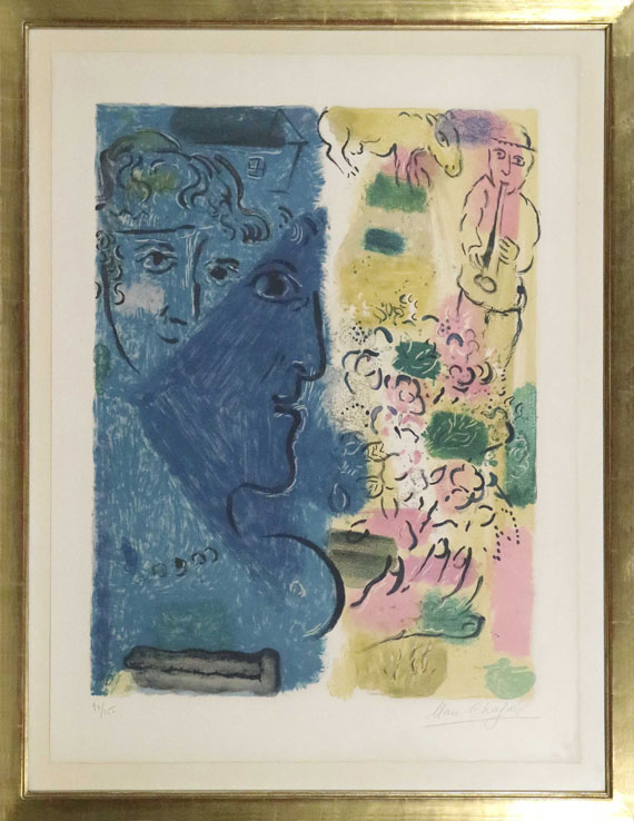 Marc Chagall - Le profil bleu - Cornice