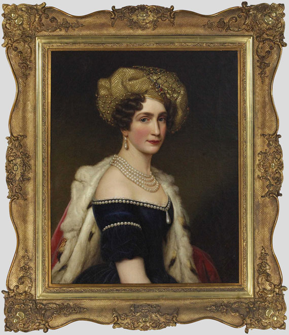 Joseph Karl Stieler - Auguste Amalie Prinzessin von Bayern, Herzogin von Leuchtenberg (1788-1851) - Cornice