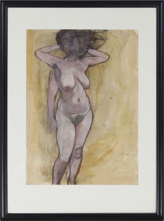 George Grosz - Standing Female Nude in Two Poses - Cornice