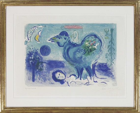 Marc Chagall - Paysage au Coq - Cornice