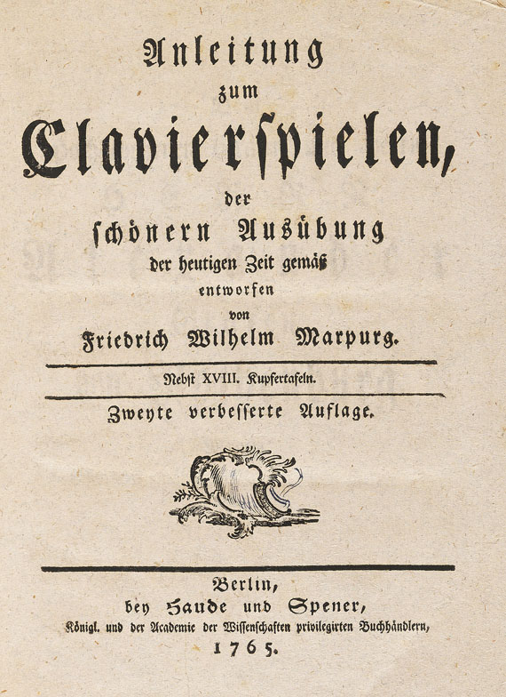 Friedrich Wilhelm Marpurg - Anleitung zum Clavierspielen - Altre immagini