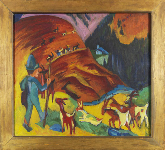 Ernst Ludwig Kirchner - Heimkehrende Ziegenherde - Cornice